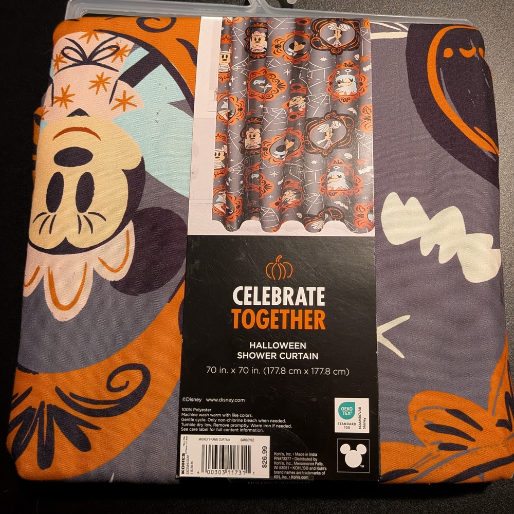 Disney Halloween Shower Curtain - Picture 2 of 3